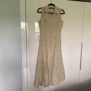 Vintage Beige Maxi Dress